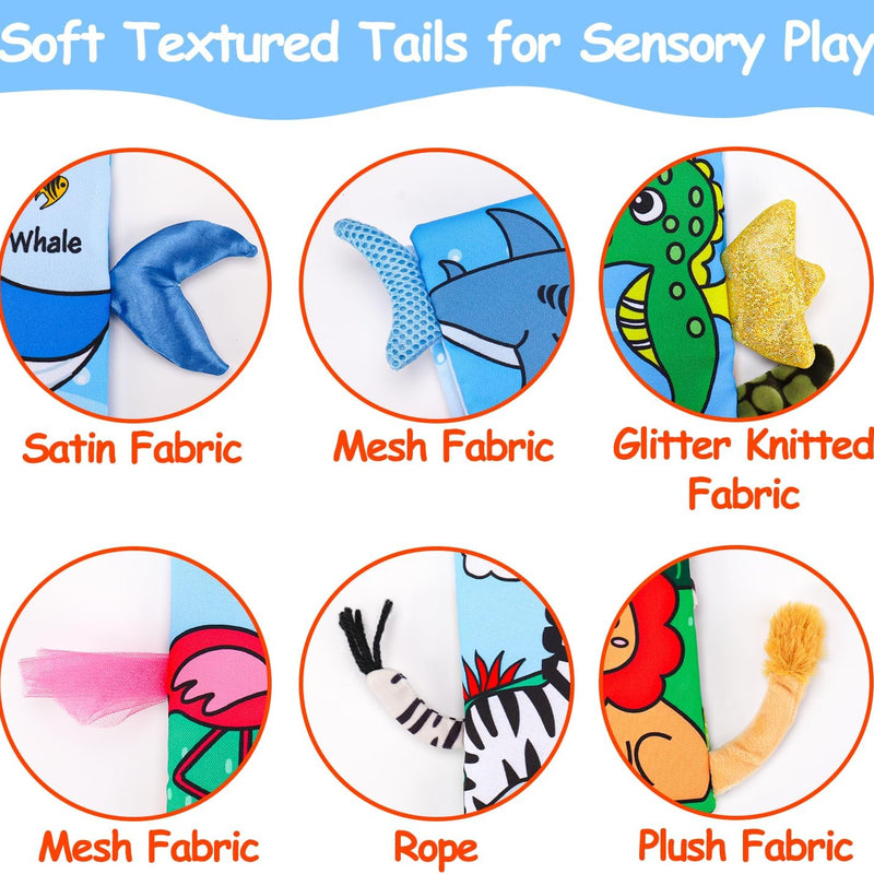2PCS Baby Books Toys 0-6 Months Infant Tummy Time Sensory Travel Toys | 3 4 5 6 Month Crinkle Touch Feel Busy Soft Book for Babies 0-3-6-12 Month Newborn Essentials Must Haves Boy Girl Shower Gifts