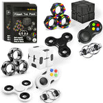 5PC Fidget Toys Adults Set Fidgets for Classroom Must Have Autism Sensory Pack Figette Cube ADHD Special Treasure Prize Tool Stress Relief Desk Cool Gadget for Kid Easter Basket Stuffers for Teen Boys