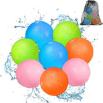 12PCS Reusable Water Balloons - Quick Fill Water Balls Toys For Toddler Age 4-8 - Refillable Self-Sealing Water Splash Bomb For Summer Party Pool Outdoor Beach Toys for kids Age 8-12