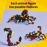 lego creator 3 in 1 wild animals surprising spider toy 31159 - 153-piece rebuildable set for kids ages 7+