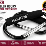 Stroller Hooks 2 Pack Heavy Duty Large Carabiner Clips for Bags & Baby Gear | Universal Fit, Hang Diaper, Purse, Grocery & Shopping Bags, Mommy Accessories, Backpack, Camping, Hiking, Travel, Moms gift
