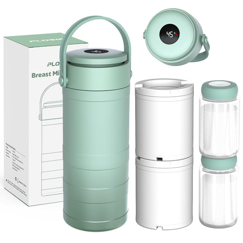 Portable Breast Milk Cooler Bottle with Digital Temp Display | 24H 360 Cooling, No Ice Packs Needed, 22oz Capacity with 2 BPA-Free Bottles, CPC Certified, Travel & Commute