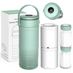 Portable Breast Milk Cooler Bottle with Digital Temp Display | 24H 360 Cooling, No Ice Packs Needed, 22oz Capacity with 2 BPA-Free Bottles, CPC Certified, Travel & Commute
