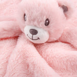 Baby Bear Security Blanket Soft Minky Baby Lovey Plush Unisex Lovie Gift for Toddlers and Infants