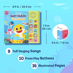 Baby Shark Sing-Alongs 10 Button Sound Book | Baby Shark Toys | Learning & Education Toys | Interactive Baby Books for Toddlers 1-3 | Gifts for Boys & Girls