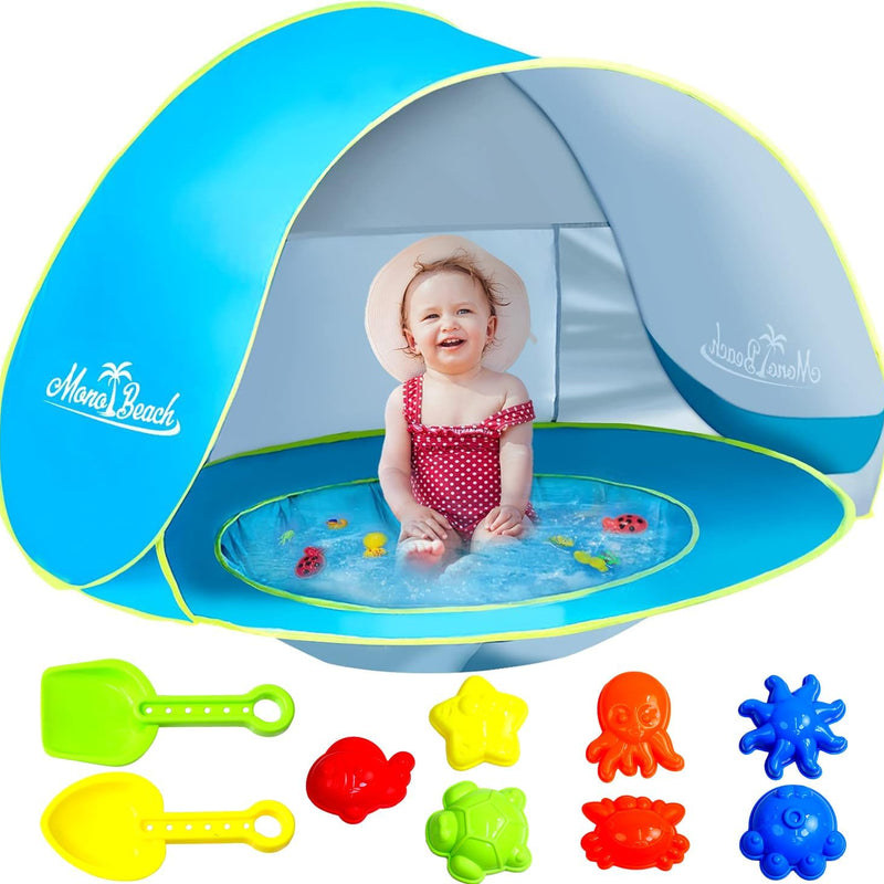 Baby Beach Tent Pop Up Portable Shade Pool UV Protection Sun Shelter for Infant
