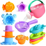 Baby Bath Toys, Mold Free Bath Toys Toddlers 2-4 | Stacking Boat Sensory Water Table Toys and Toddler Pool Toys as Gifts for Boys and Girls Ages 1-3