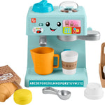 Fisher-Price Toddler Toy Laugh & Learn Coffee Café Musical Playset with Educational Songs & 10 Pretend Play Pieces for Kids Ages 18+ Months​