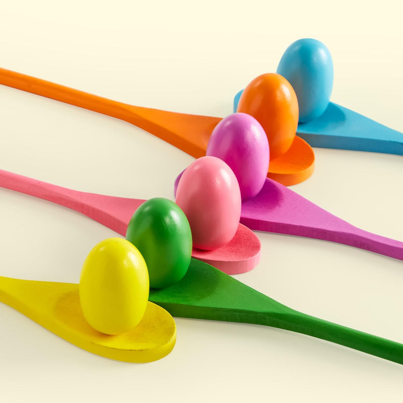 joyin easter egg and spoon race game set for 12 players carnival outdoor yard game