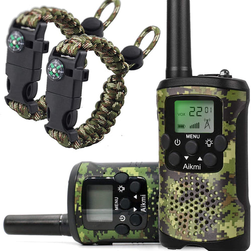 Aikmi Walkie Talkies for Kids - 22 Channels, 3-Mile Range, Durable Design for Ages 5-12
