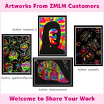 ZMLM 2-Pack Rainbow Scratch Notebook Art-Crafts Gift for Kids 3-12 Years Old