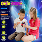 PlayRoute Light-Up Memory & Brain Games Cube - Fun Gift Ideas for Ages 6-12+ Years