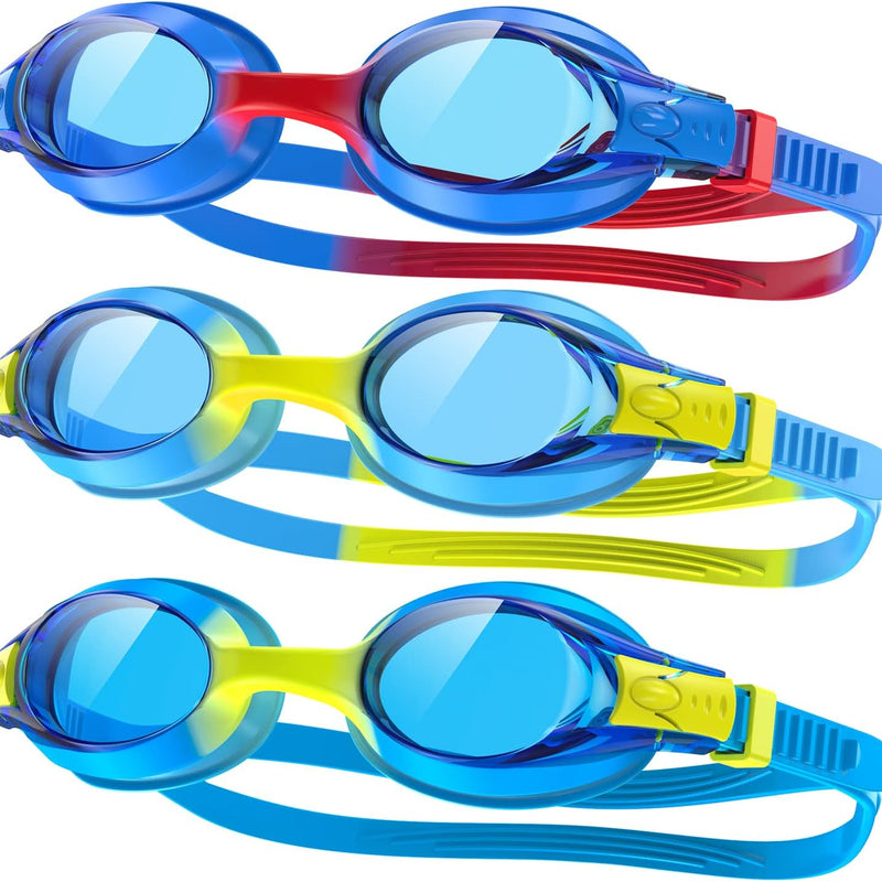 findway Kids Swim Goggles, Kids Swimming Goggles Anti-fog No Leaking Girls Boys for Age 3-12