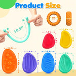 Fidget Sensory Toys for Kids: 26 Pack Quiet Squishy Fidgets for Classroom Students Prizes- Textured Soft Fidget Rings Stretchy Strings for Autism - Office Desk Toddler Travel Fidget Box,Easter Gifts