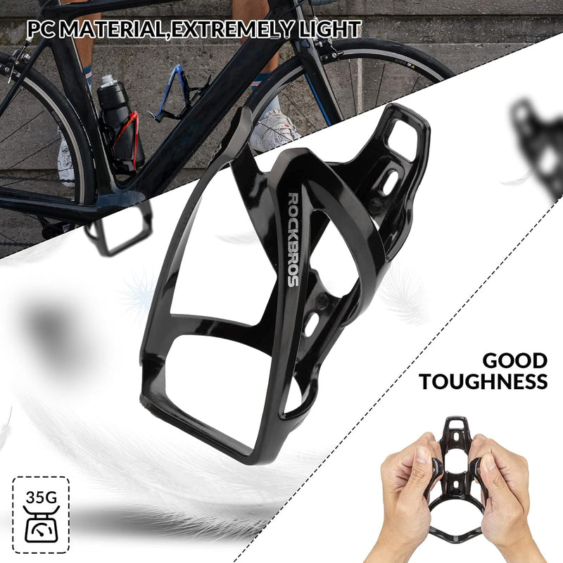 ROCKBROS Bike Water Bottle Holder Ultralight Bottle Cages with Screws Tool | Universal Bike Cup Holder Rack for Road MTB Bike
