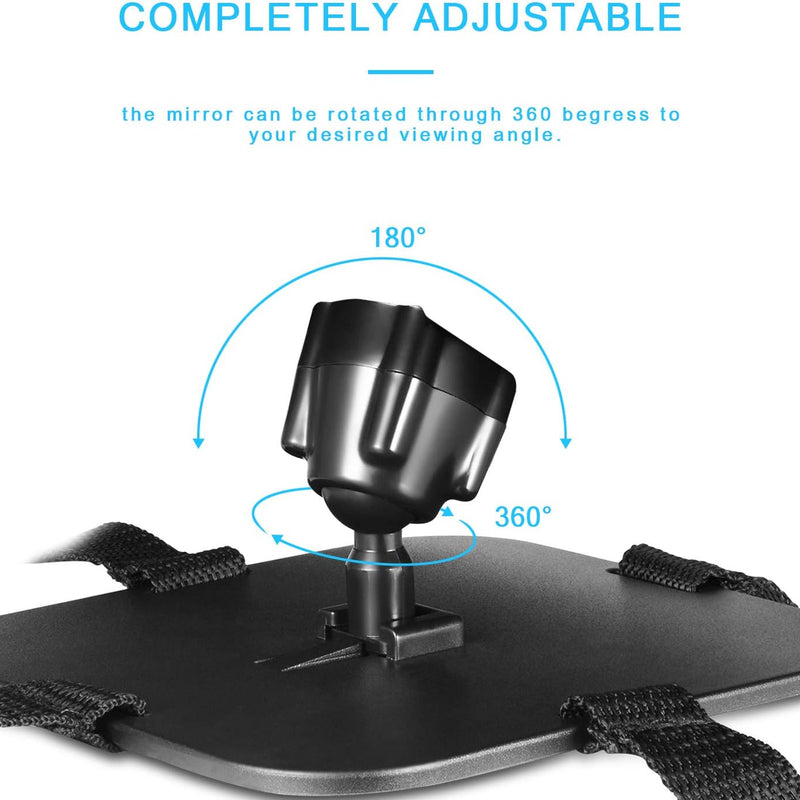 Baby Car Mirror, DARVIQS Car Seat Mirror, Safely Monitor Infant Child in Rear Facing Cars Seat, Wide View Shatterproof Adjustable Acrylic 360°for Backseat, Crash Tested and Certified for Safety