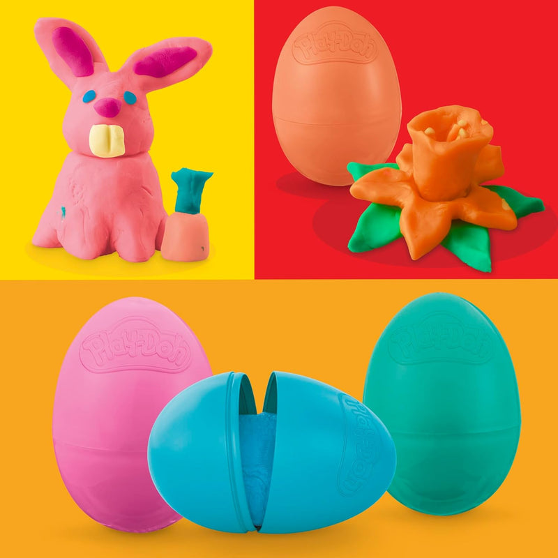 Play-Doh Eggs Assorted Colors 24-Pack Modeling Compound for Kids Birthday Gifts and Party Favors