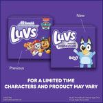 Luvs Size 4 Baby Diapers, Platinum Protection Bluey Diapers for Day & Night,Size 4 (22-37 lbs), 198 Count
