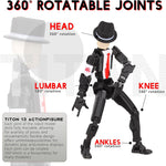 T13 Action Figure Assembly Completed, T13 Action Figures Set High 5.4 inches Tall, Office Desks , and Birthday Cake Decorations, Titan 13 Action Figure for Ultimate Gaming Action Figures Collection