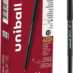 uniball Onyx Rollerball Pens, Micro Point (0.5mm), Black