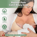 haakaa Petal Soft Silicone Milk Collector for Breastfeeding - 2PCS | Discreet Leak-Protection Breast Milk Saver, Reusable Breast Shells Milk Collection Cup for Breastfeeding with Cleaning Brush