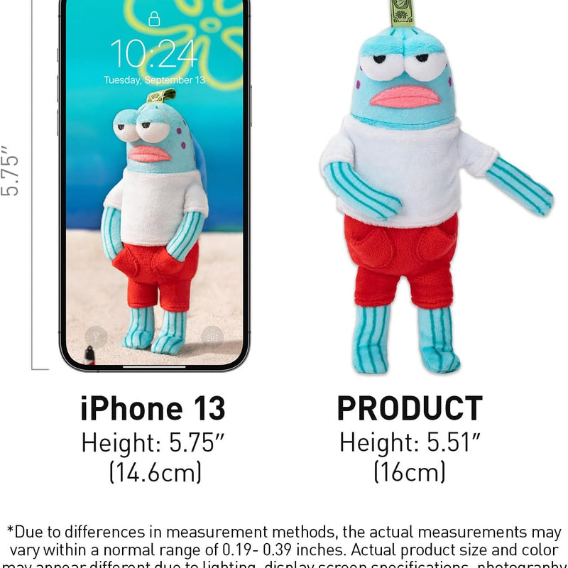 POP MART Spongebob - Bikini Bottom Buddies - Whimsical Plush Blind Box, Blind Box Figures, Random Design Action Figures Collectible Toys Home Decorations, Single Box