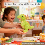 Cute Dinosaur Stuffed Animals Plush Toys,9.84 Inch Tyrannosaurus Plushies,Great Birthday Gifts for 3 4 5 6 7 8 Year Old Boys Girls