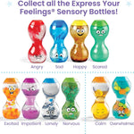 hand2mind Express Your Feelings Sensory Bottles-Primary Emotions, Quiet Toddler Fidgets for Classroom, Calm Down Corner Supplies, Social Emotional Learning, Sensory Toys for Kids with Autism