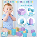 SYSKENI Magnetic Building Blocks Toys for Toddlers - Macaron Colors, STEM Learning