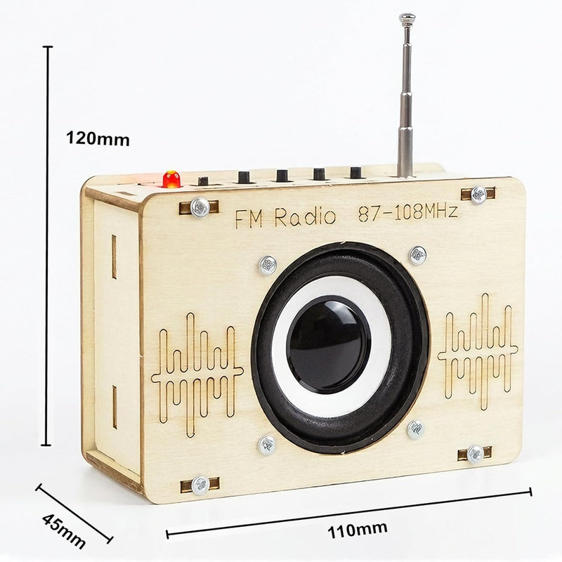 STEM DIY Electronics Kit for Kids 6-14, Building Your Own Radio with 3D Puzzle and Circuit Engineering, Gift for Boys and Girls