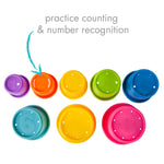 The First Years Stack & Count Stacking Cups: Colorful Baby Bath Toys for Learning and Fun