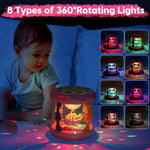 Baby Girl Toys Tummy Time Musical Light Up Ocean Rotating Projector Gifts | Infant Aquarium Crawling Walking Learning Toys Newborn Must Have Babies Girls First Birthday Shower Gifts