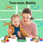 4-in-1 Tic-Tac-Toe Bolt Game: Handheld Puzzle Console for Educational & Memory Growth