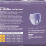 Amazon Basics Postpartum Incontinence Underwear for Women, Maximum Absorbency with Bladder Leak Protection, Fresh Protection, Disposable, Large, Lavender, 18 Count