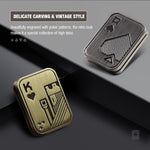 Fidget Toys Adults, EDC Metal Fidget Slider for Teens, Magnetic Poker Push Card, Adult Fidget Toy for Anxiety ADHD, Cool Office Gadgets for Men Dad, Stress Relief Clicker Gifts for Adults & Teen Boys