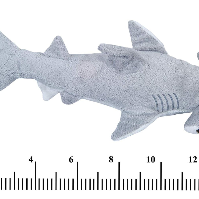 Bedwina Stuffed Animal Sharks - Pack of 2 Large, 14 inch Mako & 13 inch Hammerhead Plush Shark Toys, Stuff Animals Toy, for Baby Toddlers & Kids