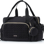 mommore Diaper Bag Tote Large Travel Baby Bag with Pacifier Case | Portable Changing Pad, Insulated Pocket & Stroller Strap, Baby Essentials Maternity Bag , Hospital Bag for Labor Delivery