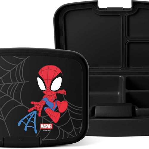 Simple Modern Marvel Porter Bento Lunch Box | BPA Free, Leak-Resistant, Dishwasher Safe | Lunch Container for Girls, Boys, Toddlers, Kids | 3 Compartments, Spidey Kid