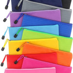 Tamaki 12 Pack Zipper Pouch, Bulk Waterproof Pouch Cases, Multi-Purpose Organizer Bags for Office Supplies, Travel Accessories