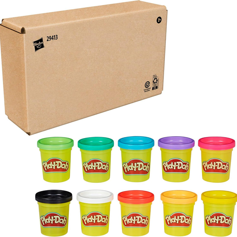 play-doh 10-pack assorted colors 2 oz non-toxic cans back to school gifts for kids 2+