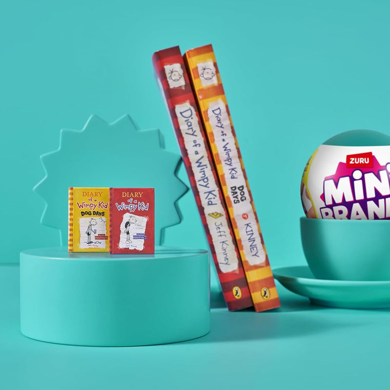 Mini Brands Books Capsule by ZURU Real Miniature Book Brands Collectible Toy, Capsules of 5 Mystery Miniature Books with Real readable Pages and Accessories for Kids, Teens, Adults (Single Capsule)