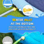 VISTOP 67" Non-Slip Splash Pad for Kids and Dogs, Thickened Sprinkler Pool for Toddlers, Outdoor Backyard Water Toys, Fun Fountain Play Mat for Babies, Children & Pets Blue