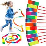 JoyCat 12-Pack Dance Ribbon Party Favors - Vibrant Unicorn and Princess-Themed Gymnastics Wands