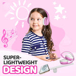 JoySpark Kids Bluetooth Headphones, Lightweight Wireless Headphones for Kids, 85/94dB Volume Limited, 60 Hours Playtime, Bluetooth 5.3, Over-Ear Toddler Headsets with Built-in Mic-Pink
