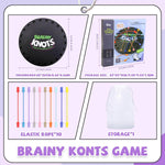 Brainy Knots Rope Untangling Game, 10Pcs Twisted Rope Puzzle Game,Strategy Untangling Challenge Puzzle, String Solution Central Lacing Travel Toys for Adults Kids(Black)
