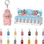 POP MART THE Monster Pin for Love Series (N-Z) Mini Labubu Doll Blind Box Mytery Box Keychain – Vinyl Plush Pendant, Bag Charms, Collectible Holiday & Birthday Gift for Kids & Adults, Single Box