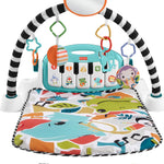 Fisher-Price Baby Musical Toy Set Glow and Grow Kick & Play Piano Gym Blue Playmat with 2 Rattle Maracas for Newborns Ages 0+ Months
