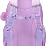PIG PIG GIRL Kids Backpack for Girls - School Bags for Middle School Students - Book Bag for Elementary Primary - Kawaii Ita Backpack - Purple