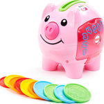 Fisher-Price Laugh & Learn Smart Stages Piggy Bank with Songs and Phrases for Infants 6 Months Plus