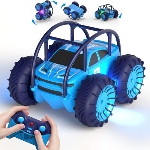 MaxTronic Amphibious Remote Control Car - Rechargeable 4WD All-Terrain RC Toy for Kids